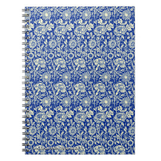 Blue Calico Spiral Notebook
