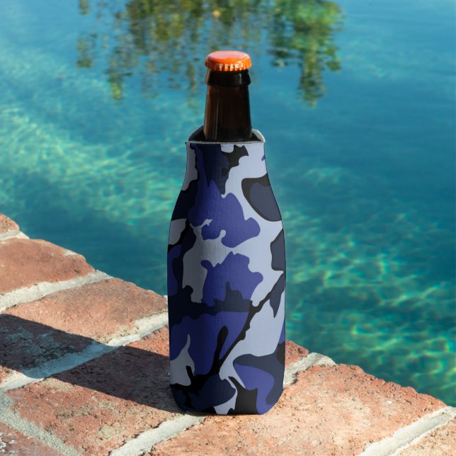 Blue Camo Bottle Cooler (In Situ Pool)