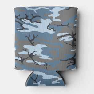 Blue Camo Can Cooler