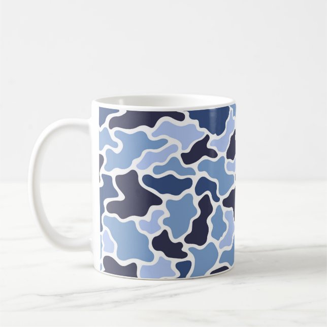 Blue Camo Coffee Mug (Left)