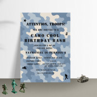 Blue Camo Military Birthday | Army Party