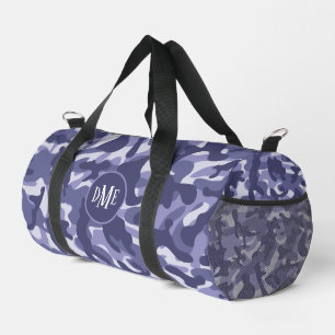 Blue Camo Monogram Duffle Bag