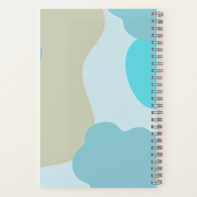Blue Camo Notebook – Cool Camouflage Journal (Back)