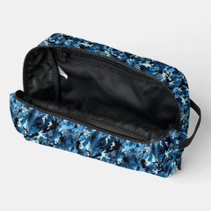 Blue Camo Print Dopp Kit
