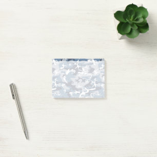 Blue Camo, Winter Camo, Snow Camouflage, Military Post-it Notes