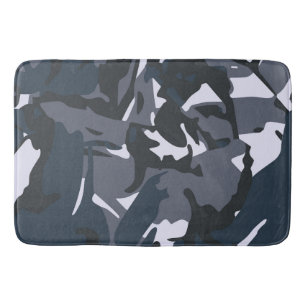 Blue Camou Bath Mat