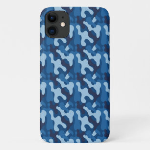 Blue Camouflage Case iPhone iPad Samsung