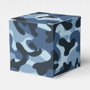 Blue Camouflage Favour Box