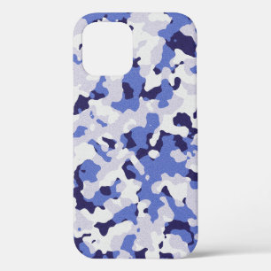 Blue camouflage pattern Case-Mate iPhone case