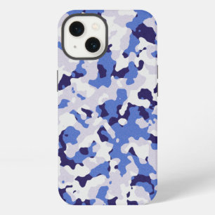 Blue camouflage pattern Case-Mate iPhone case