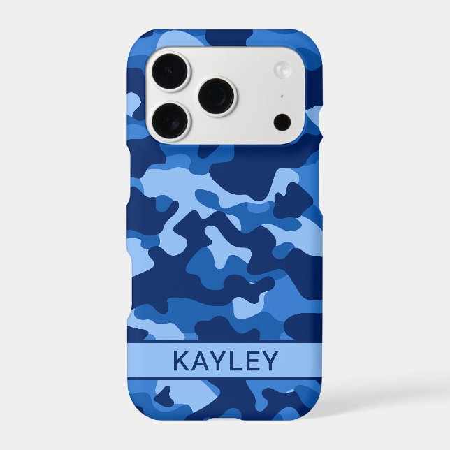 Blue Camouflage Personalised (Back)