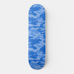Blue Camouflage Skateboard