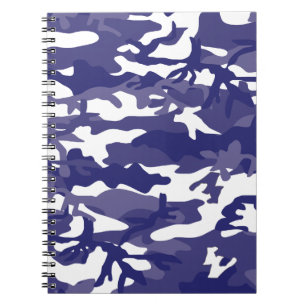 Blue Camouflage Spiral Notebook