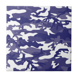 Blue Camouflage Tile