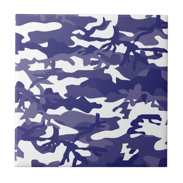 Blue Camouflage Tile (Front)