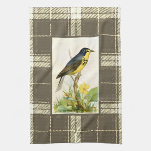 Blue Canada Warbler Tea Towel