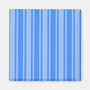 Blue candy stripes magnet