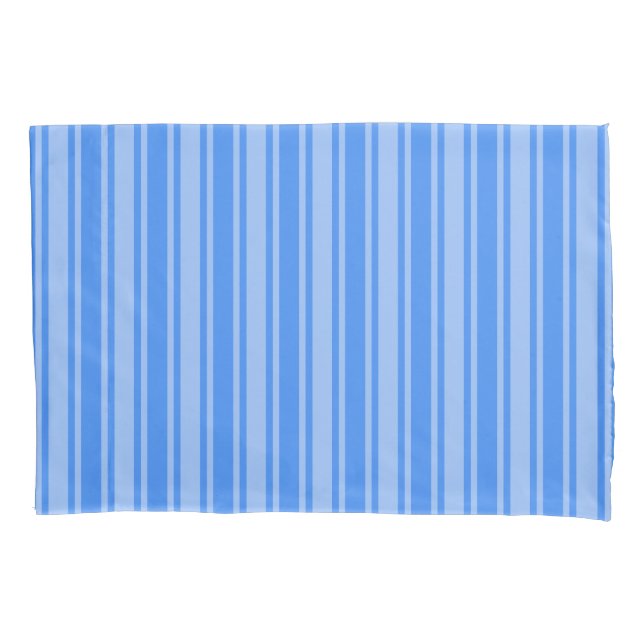 Blue candy stripes pillowcase (Front)