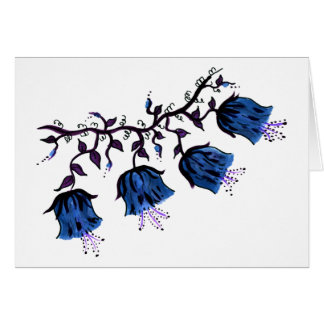 Blue Canterbury Bells on Vine Flowers Get Well