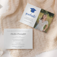 Blue Cap & Tassel Photo Graduation Party