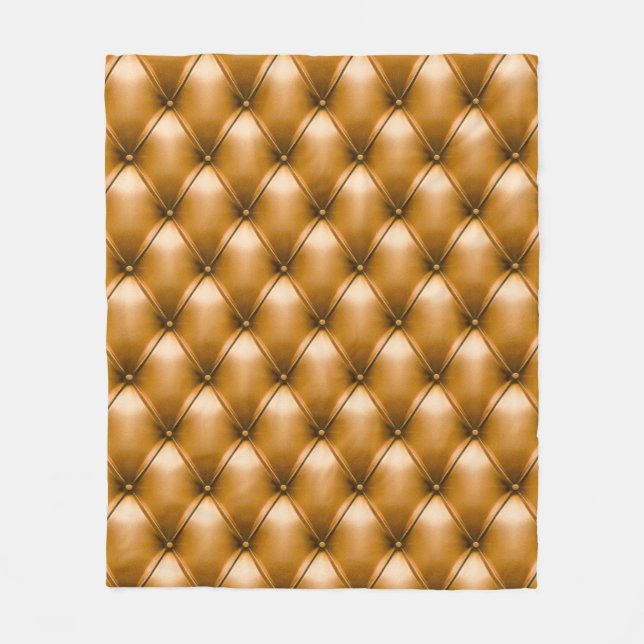 Blue Capitone Textile: Retro Background Fleece Blanket (Front)