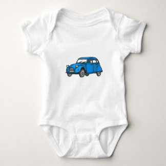 Blue Car (2CV) Baby Bodysuit