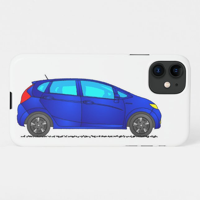 Blue Car iPhone Case, Family Vehicle Case (Back Horizontal)