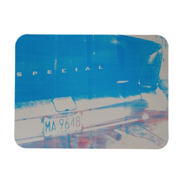 Blue car magnet (Horizontal)