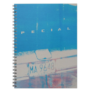 Blue car notebook