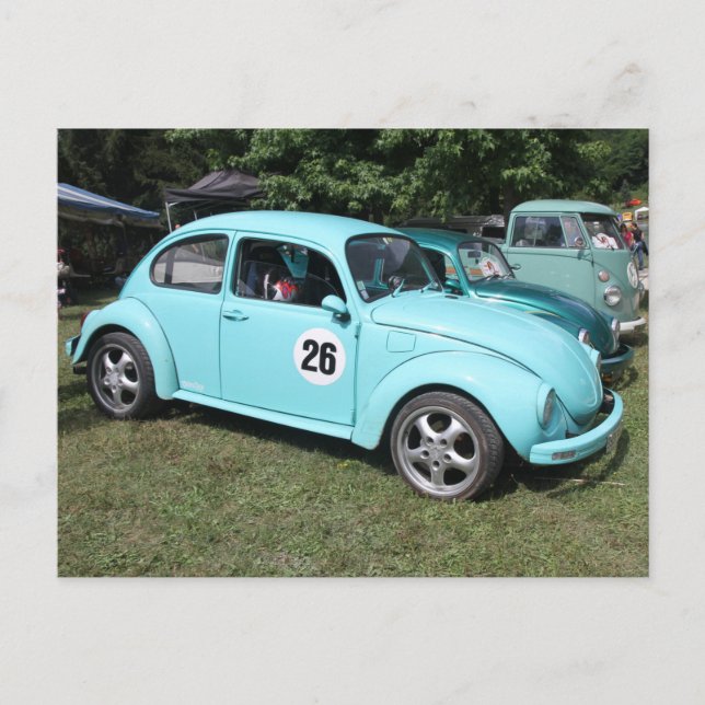 Blue Car Postcard (Front)