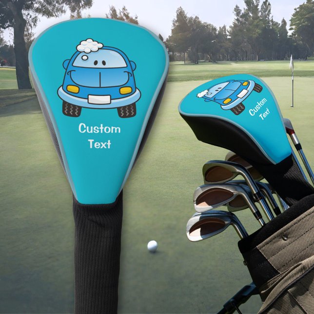 Blue Car with Bubbles Golf Head Cover (Creator Uploaded)
