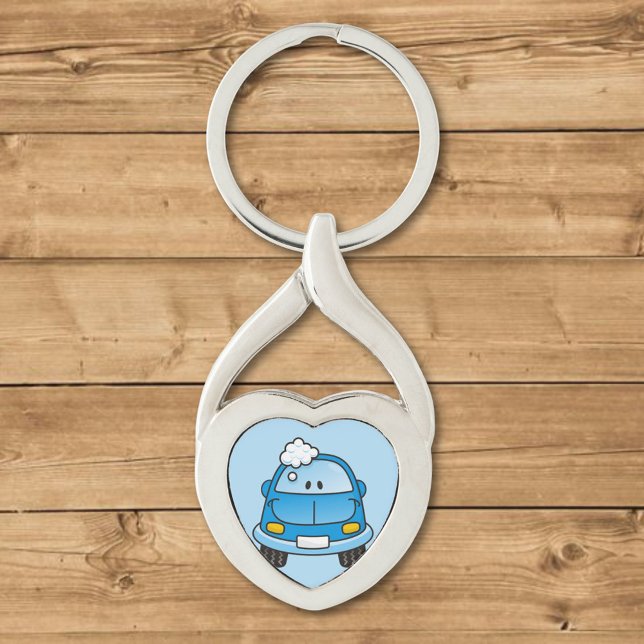 Blue car with bubbles key ring (Creator Uploaded)