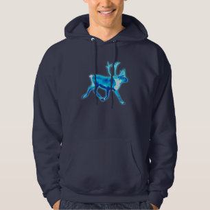 Blue Caribou (Reindeer) Hoodie