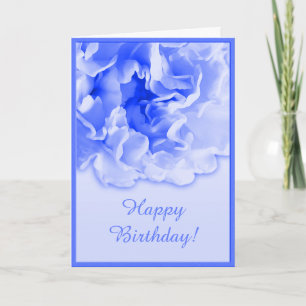 Blue Carnation Card