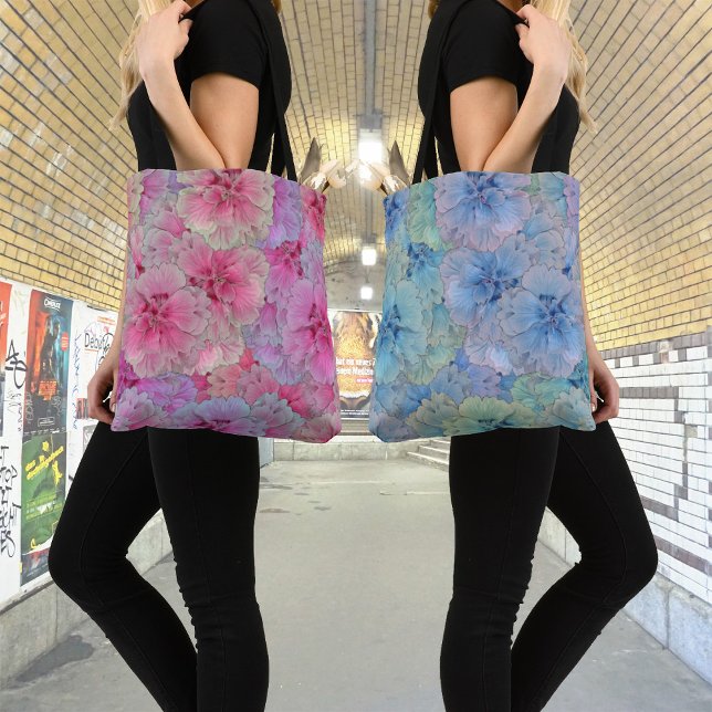 Blue carnations in vintage style  tote bag (Creator Uploaded)