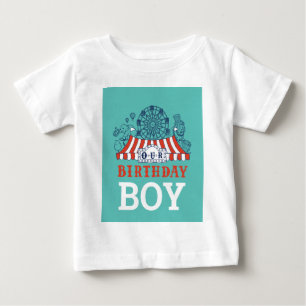 Blue Carnival Circus Baby Birthday Kids HouseParty T-Shirt