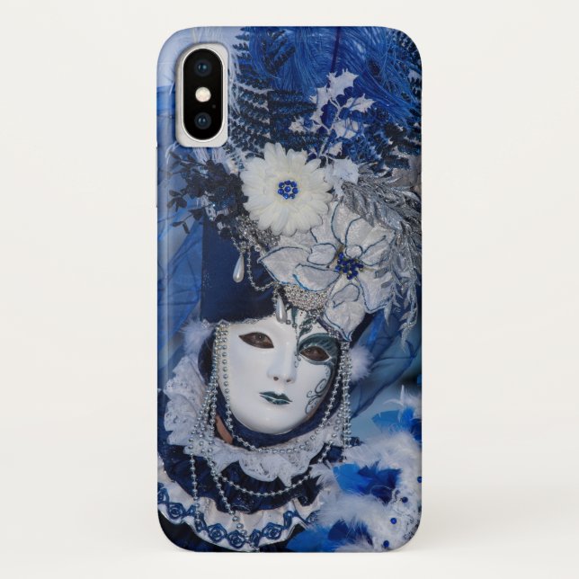 Blue Carnival Costume, Venice Case-Mate iPhone Case (Back)