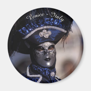 Blue Carnival Costume - Venice, Italy Magnet