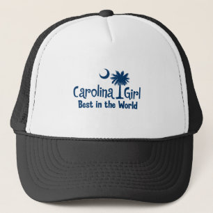 Blue Carolina Girl Best in the World Trucker Hat