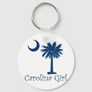 Blue Carolina Girl Palmetto Key Ring