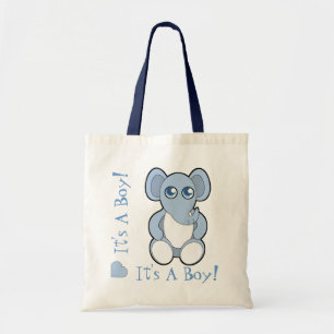 Blue Cartoon Baby Elephant New Mummy Bag