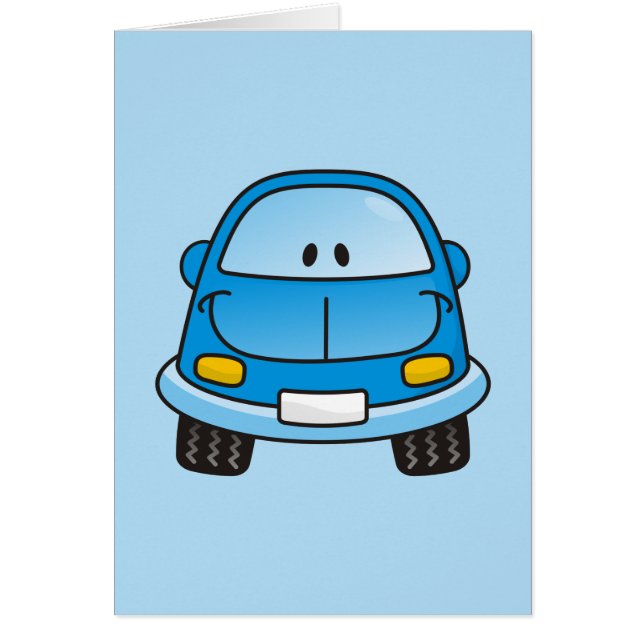 Blue cartoon car (Front)