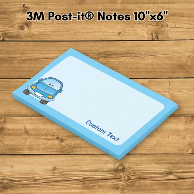 Blue Cartoon Car Post-it Notes (Creator Uploaded)