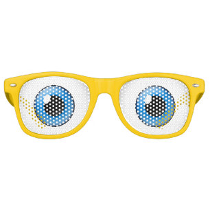 Blue Cartoon Halloween Party Costume Glasses