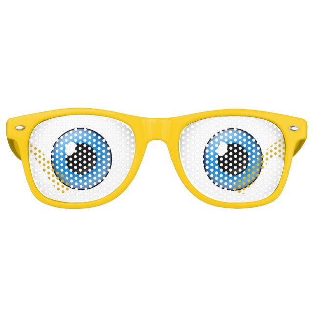 Blue Cartoon Halloween Party Costume Glasses (Front)