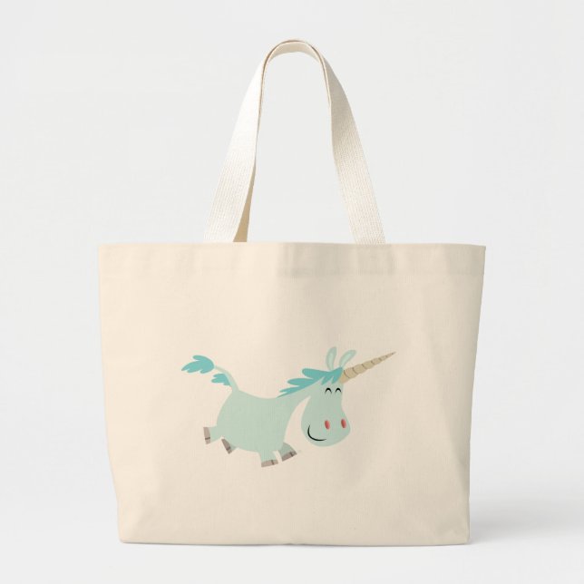 Blue Cartoon Unicorn bag (Front)