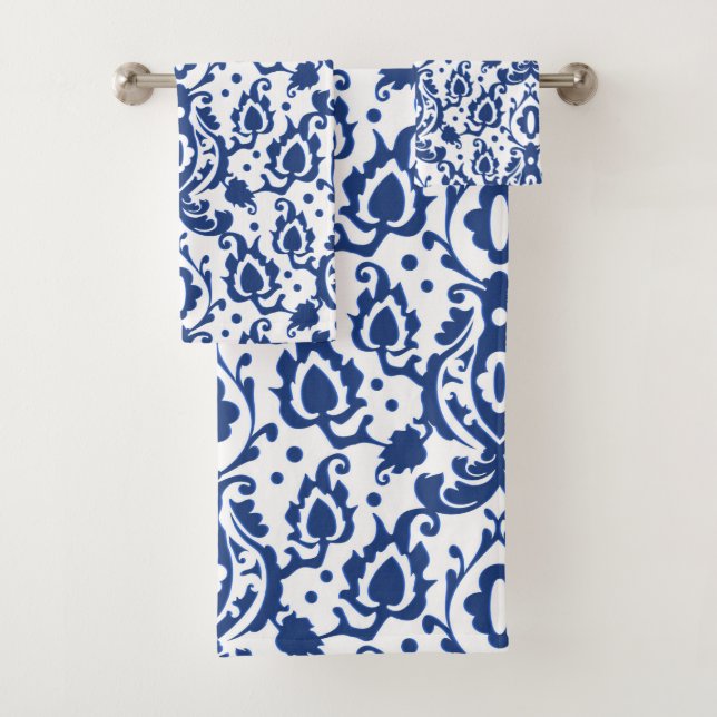 Blue Casbah Moroccan Spa Elegant Bath Towel Set (Insitu)