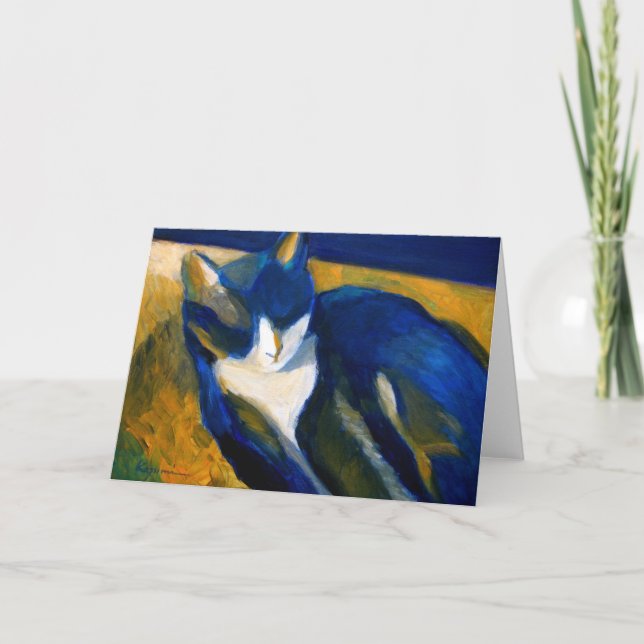 Blue Cat Card (Front)