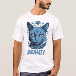 blue cat cats lover T-Shirt
