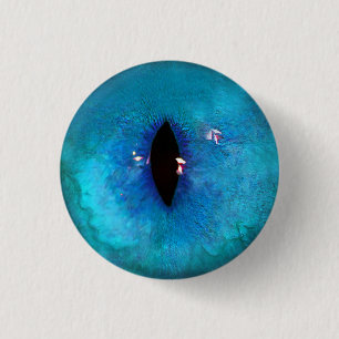 Blue Cat Eye 3 Cm Round Badge